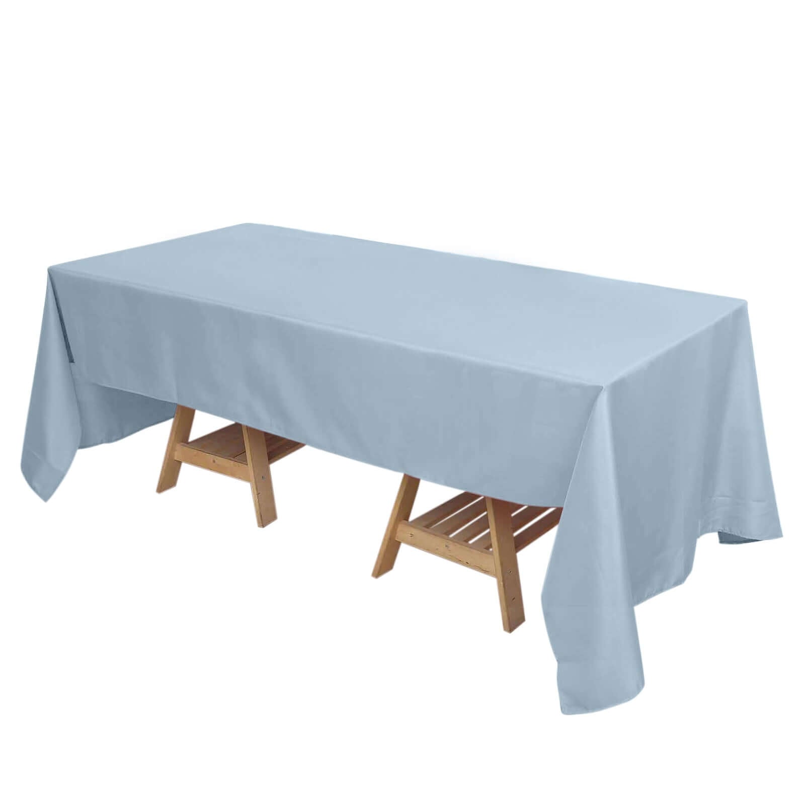 Polyester 72"x120" Rectangle Tablecloth Dusty Blue - Durable and Stylish Table Cover - Pro Linens