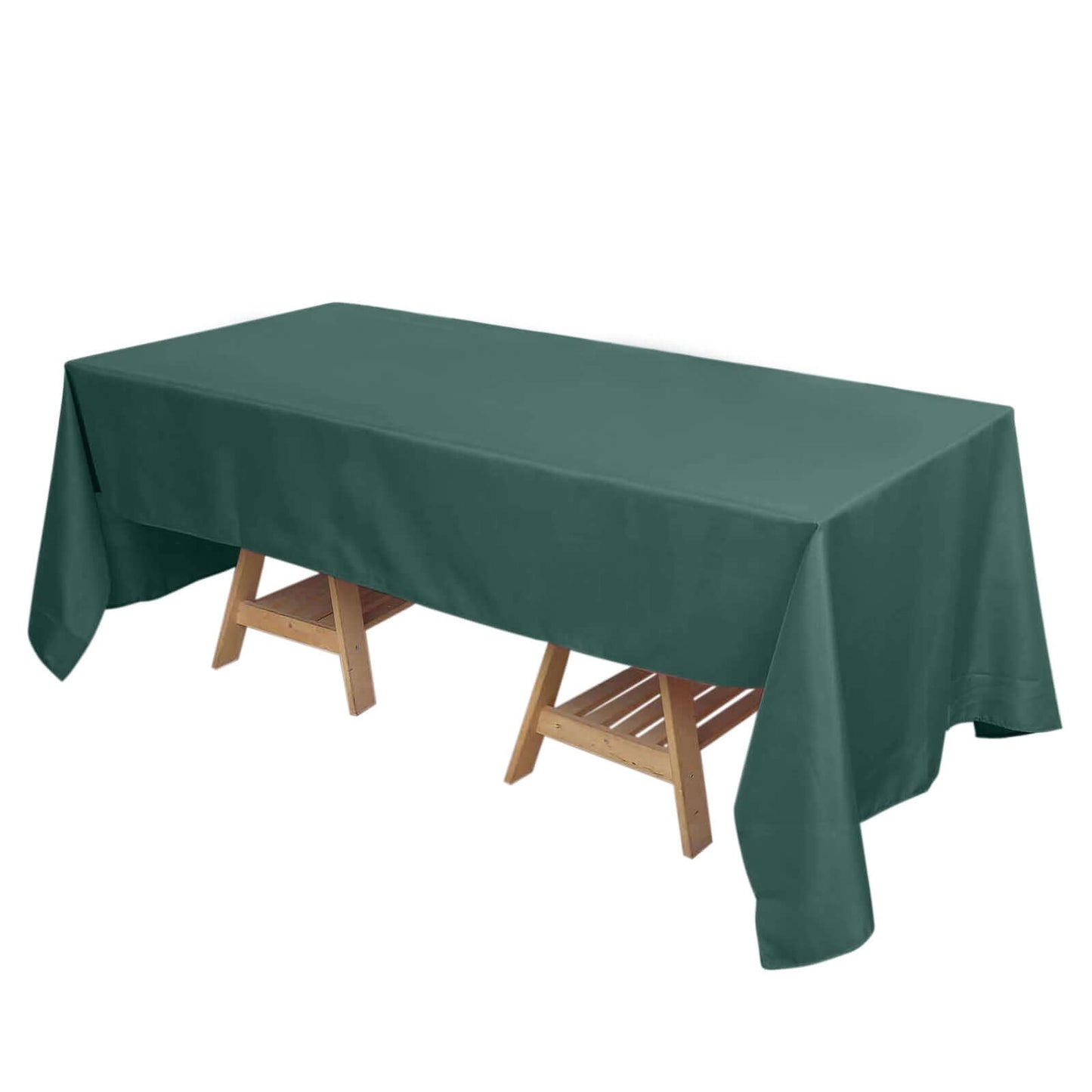 Polyester 72"x120" Rectangle Tablecloth Hunter Emerald Green - Durable and Stylish Table Cover - Pro Linens