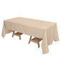 Polyester 72"x120" Rectangle Tablecloth Nude - Durable and Stylish Table Cover Pro Linens