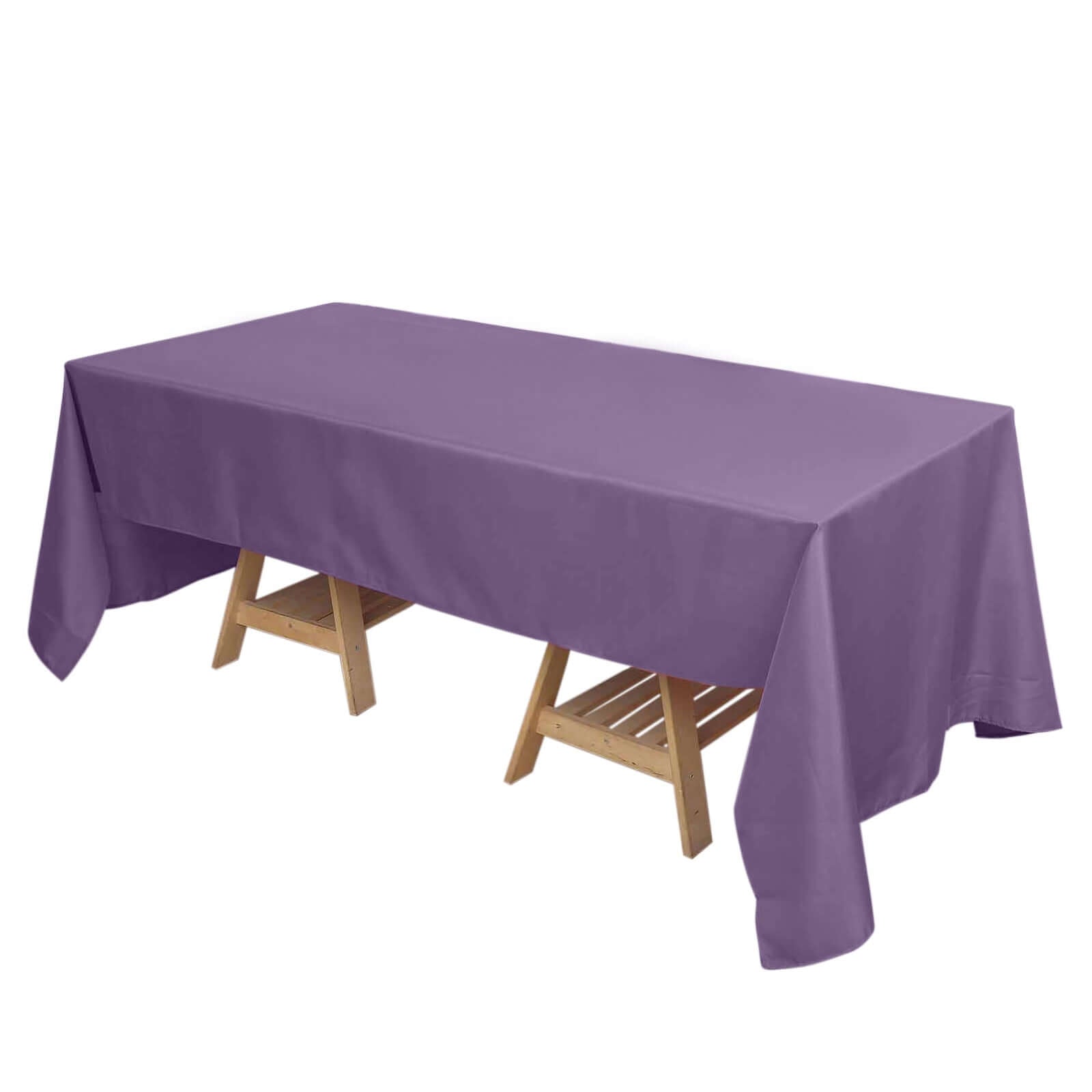 Polyester 72"x120" Rectangle Tablecloth Violet Amethyst - Durable and Stylish Table Cover - Pro Linens