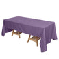 Polyester 72"x120" Rectangle Tablecloth Violet Amethyst - Durable and Stylish Table Cover Pro Linens