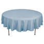 Polyester 90" Round Tablecloth Dusty Blue - Stain & Wrinkle-Resistant Table Cover Pro Linens