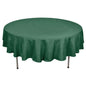 Polyester 90" Round Tablecloth Hunter Emerald Green - Stain & Wrinkle-Resistant Table Cover Pro Linens