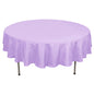 Polyester 90" Round Tablecloth Lavender Lilac - Stain & Wrinkle-Resistant Table Cover Pro Linens