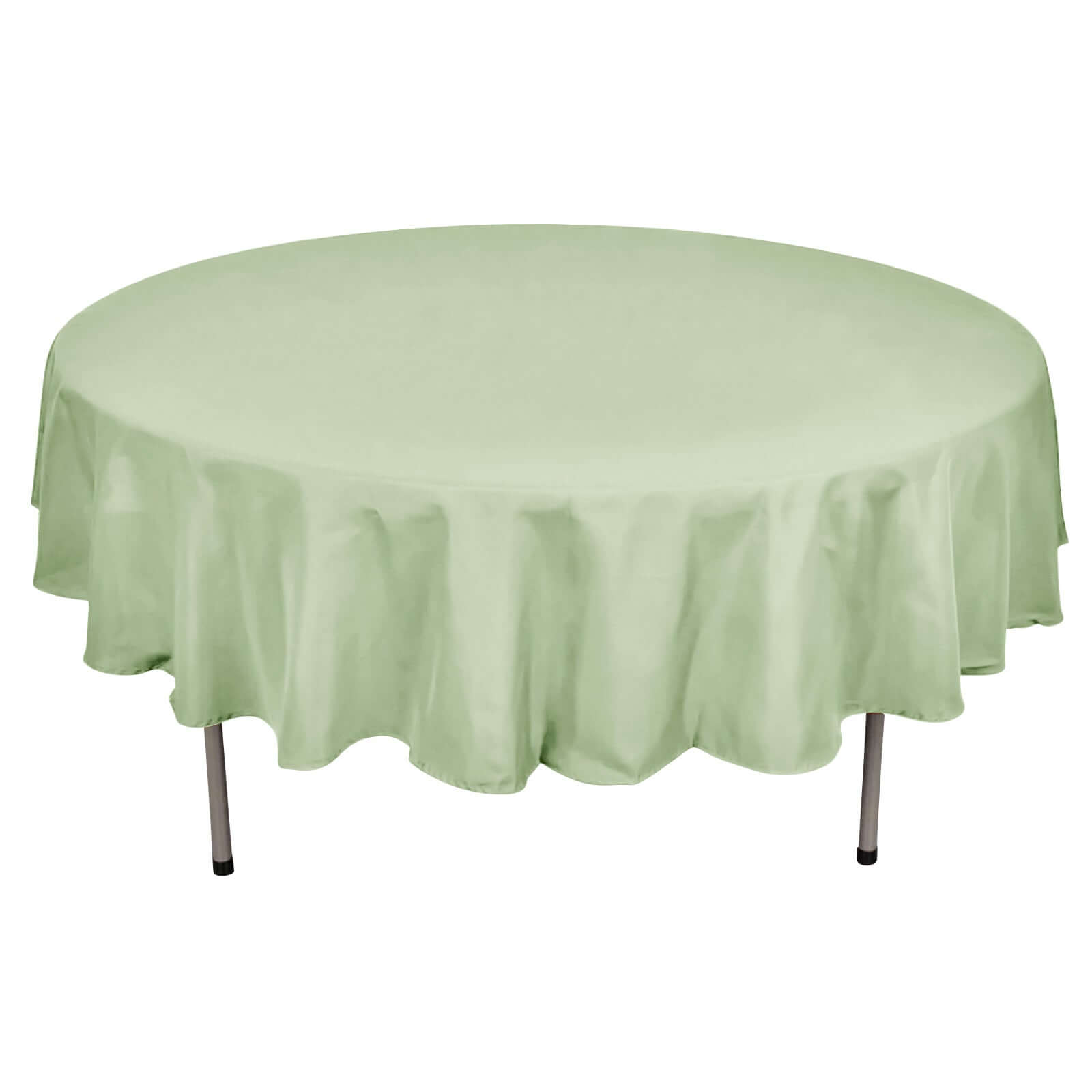 Polyester 90" Round Tablecloth Sage Green - Stain & Wrinkle-Resistant Table Cover Pro Linens