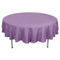 Polyester 90" Round Tablecloth Violet Amethyst - Stain & Wrinkle-Resistant Table Cover Pro Linens