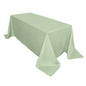 Polyester 90"x132" Rectangle Tablecloth Sage Green - Seamless Wrinkle-Resistant Table Cover Pro Linens