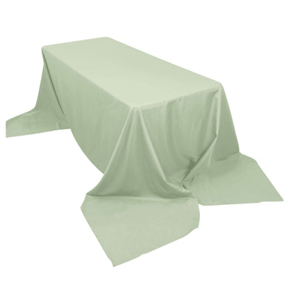 Polyester 90"x156" Rectangle Tablecloth Sage Green - Seamless Wrinkle-Resistant Table Cover Pro Linens