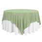 Polyester 90"x90" Table Overlay Square Tablecloth Sage Green - Wrinkle-Resistant & Durable Table Cover Pro Linens