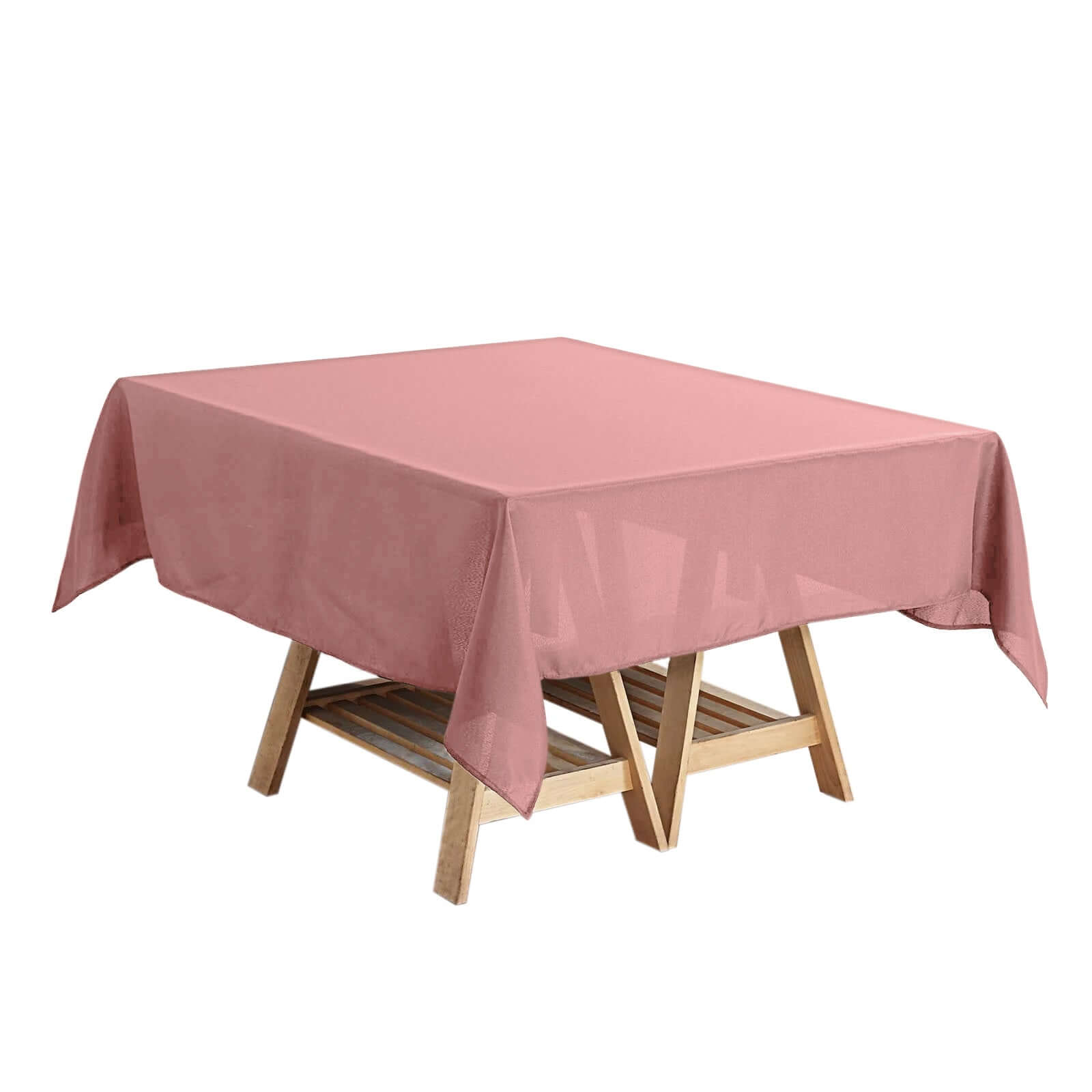 Polyester Square 54"x54" Tablecloth Dusty Rose - Wrinkle-Resistant & Durable Table Cover Pro Linens