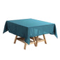 Polyester Square 54"x54" Tablecloth Peacock Teal - Wrinkle-Resistant & Durable Table Cover Pro Linens