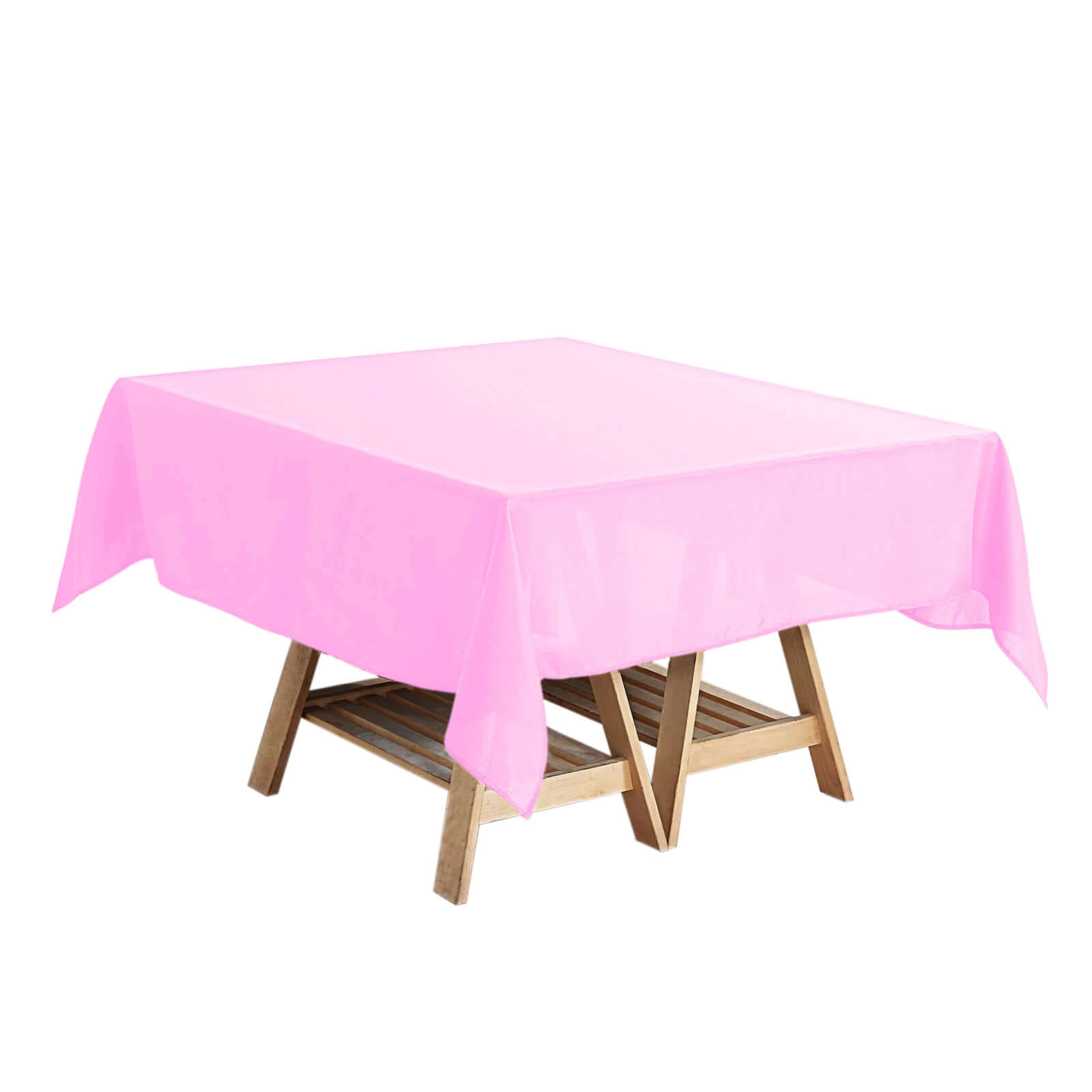 Polyester Square 54"x54" Tablecloth Pink - Wrinkle-Resistant & Durable Table Cover Pro Linens