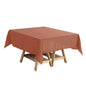 Polyester Square 54"x54" Tablecloth Terracotta (Rust) - Wrinkle-Resistant & Durable Table Cover Pro Linens