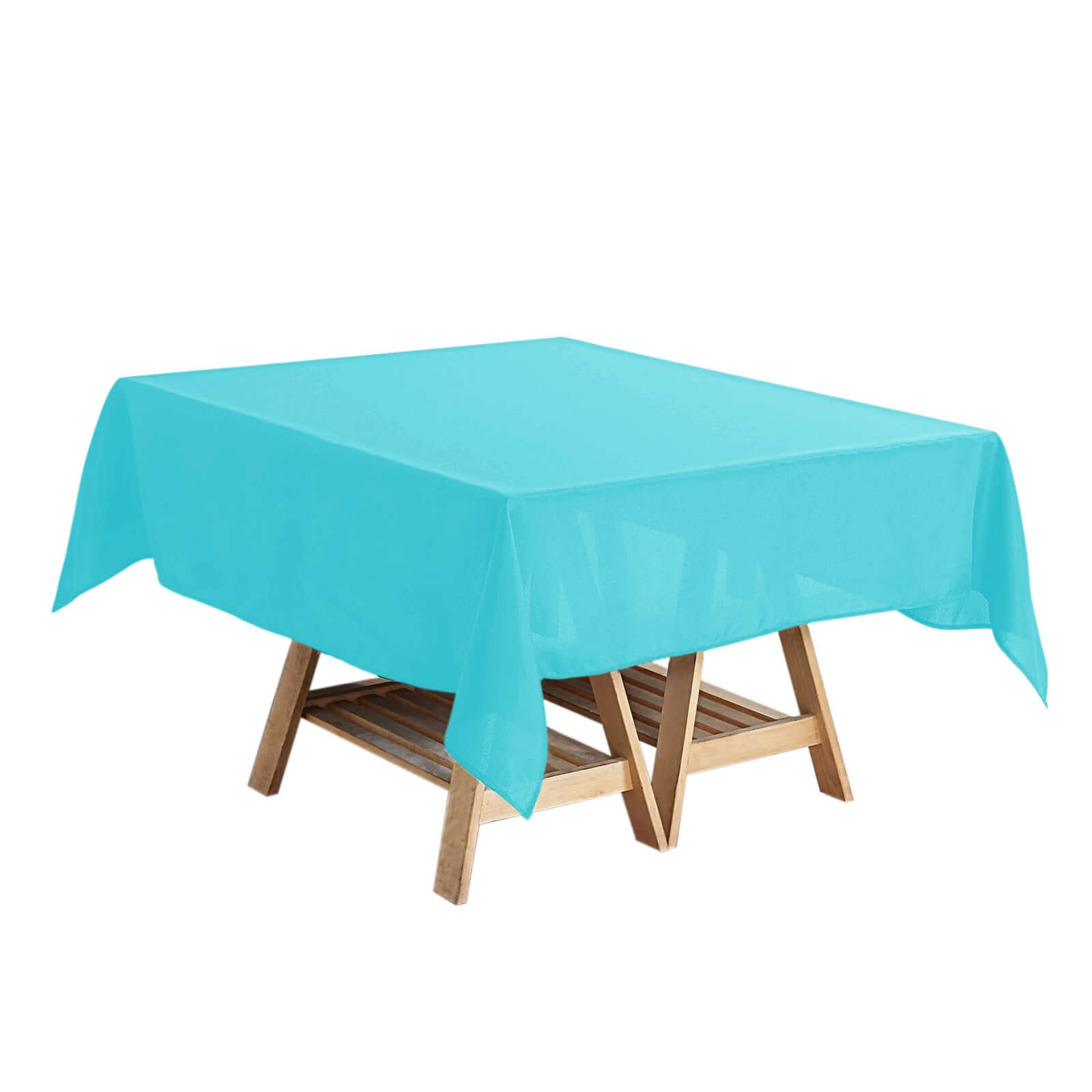 Polyester Square 54"x54" Tablecloth Turquoise - Wrinkle-Resistant & Durable Table Cover Pro Linens