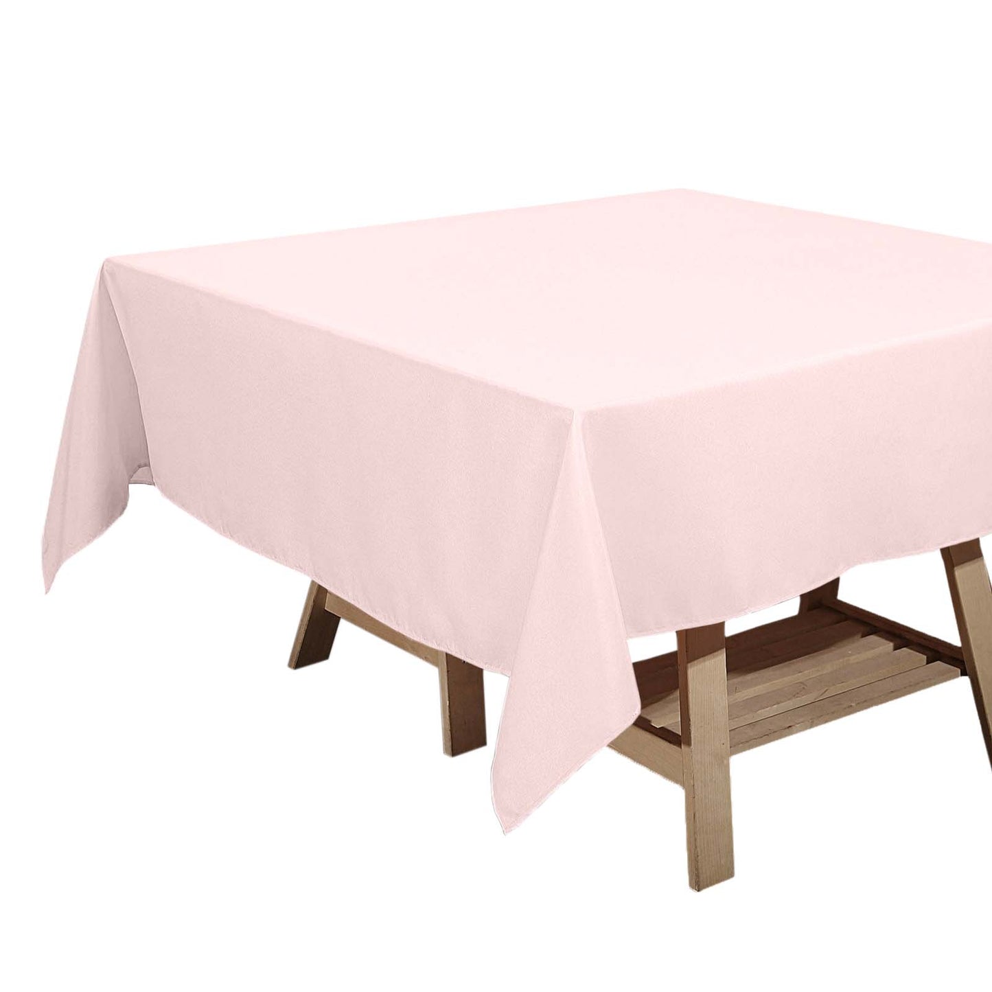 Polyester Square 70"x70" Tablecloth Blush - Wrinkle-Resistant & Durable Table Cover Pro Linens