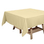 Polyester Square 70"x70" Tablecloth Champagne - Wrinkle-Resistant & Durable Table Cover Pro Linens