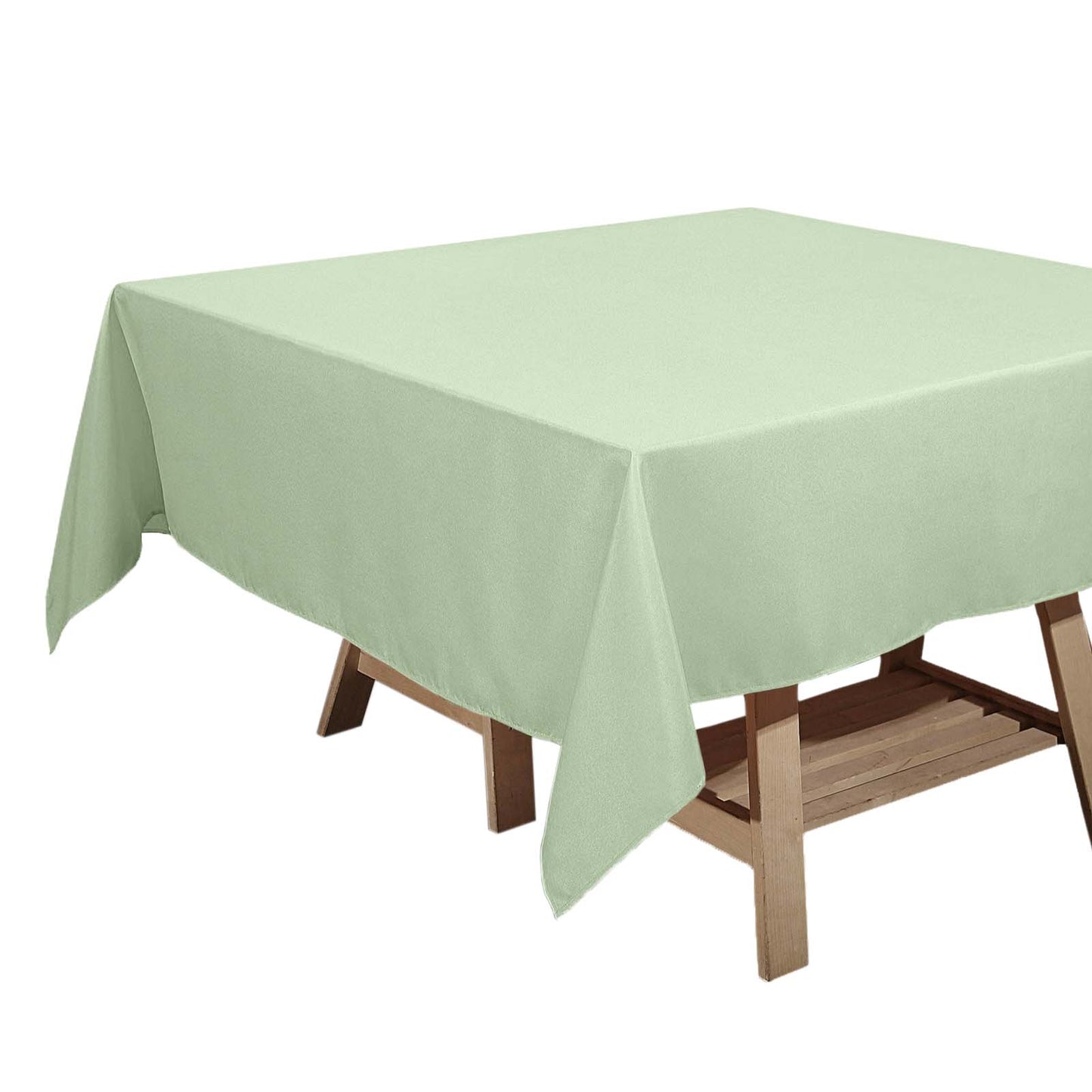 Polyester Square 70"x70" Tablecloth Sage Green - Wrinkle-Resistant & Durable Table Cover Pro Linens