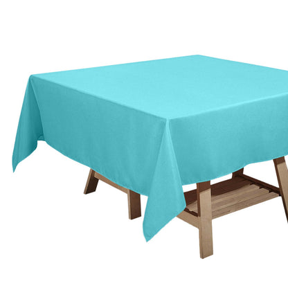 Polyester Square 70"x70" Tablecloth Turquoise - Wrinkle-Resistant & Durable Table Cover Pro Linens