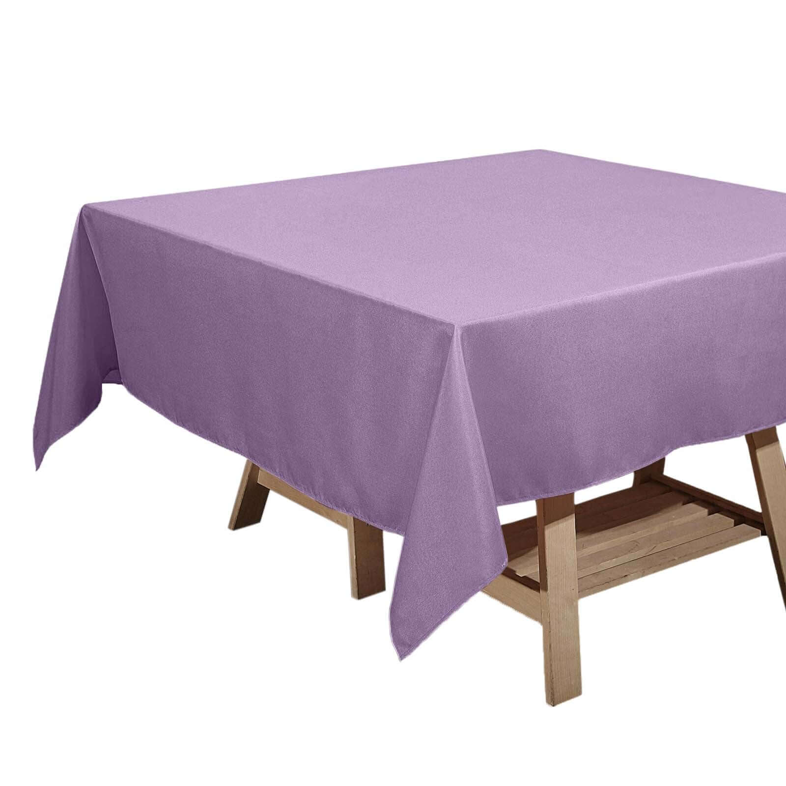 Polyester Square 70"x70" Tablecloth Violet Amethyst - Wrinkle-Resistant & Durable Table Cover Pro Linens