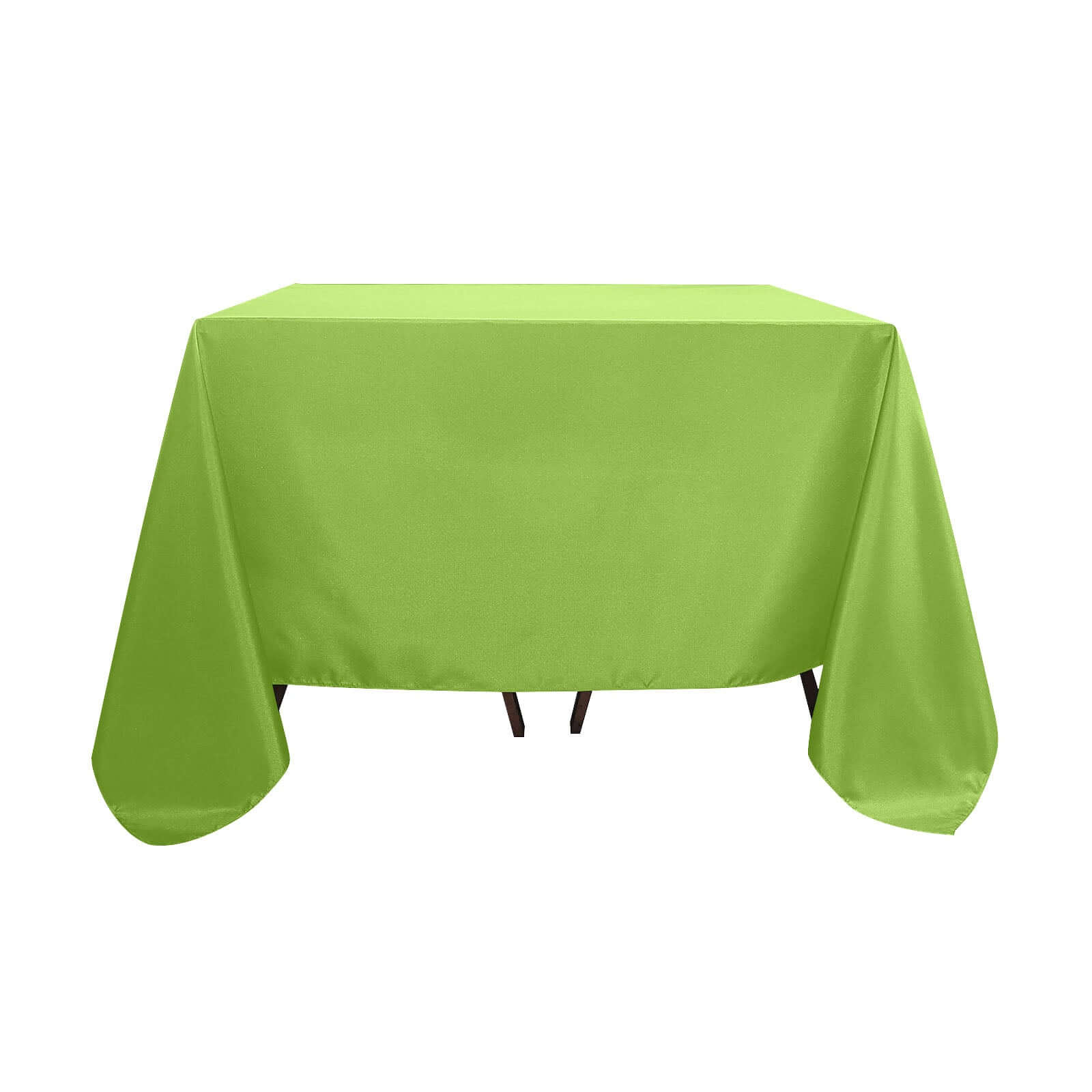 Polyester Square 90"x90" Tablecloth Apple Green - Wrinkle-Resistant & Durable Table Cover Pro Linens