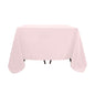 Polyester Square 90"x90" Tablecloth Blush - Wrinkle-Resistant & Durable Table Cover Pro Linens