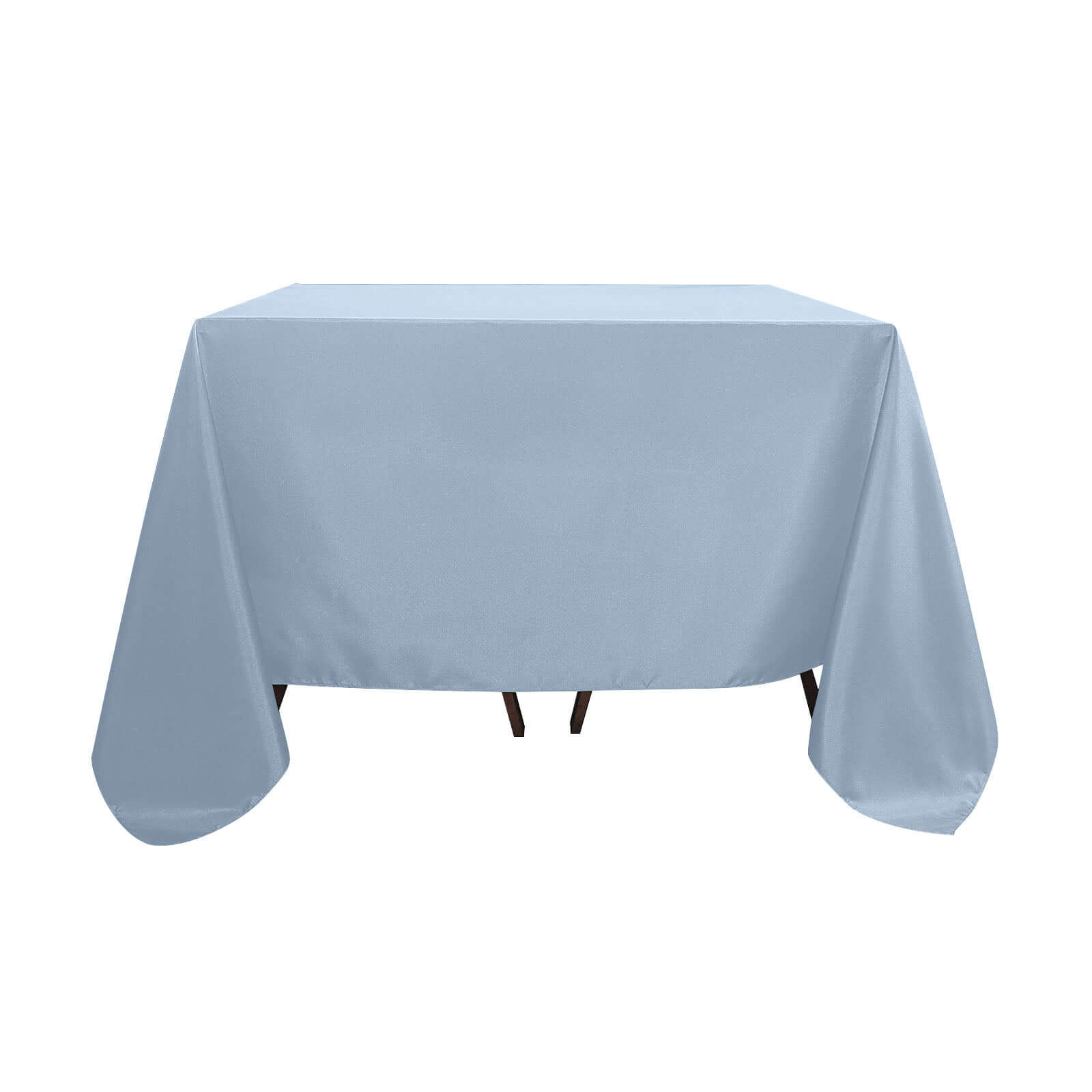 Polyester Square 90"x90" Tablecloth Dusty Blue - Wrinkle-Resistant & Durable Table Cover Pro Linens