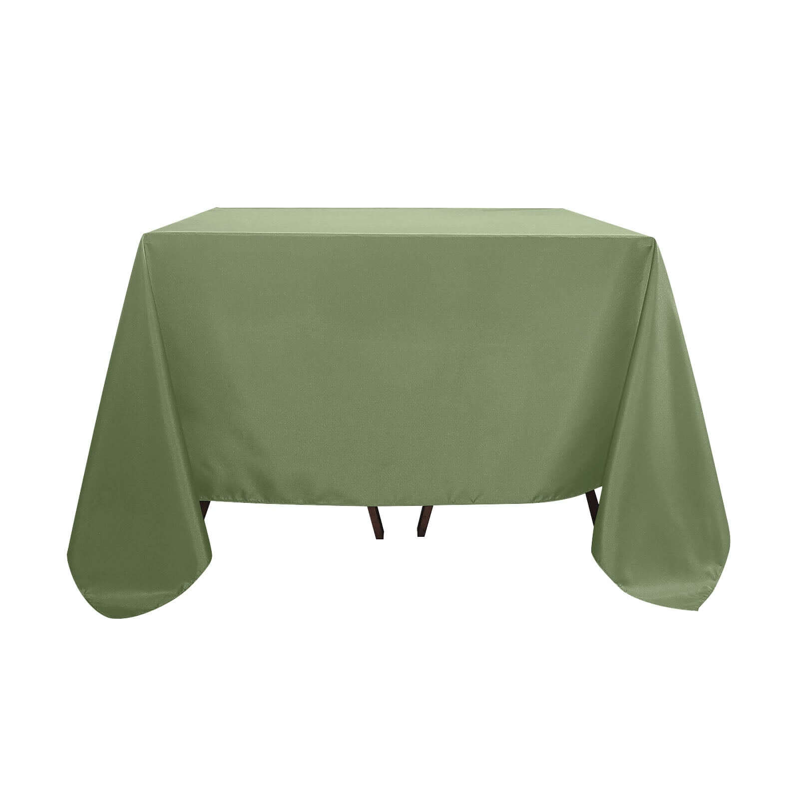 Polyester Square 90"x90" Tablecloth Dusty Sage Green - Wrinkle-Resistant & Durable Table Cover Pro Linens