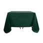 Polyester Square 90"x90" Tablecloth Hunter Emerald Green - Wrinkle-Resistant & Durable Table Cover Pro Linens