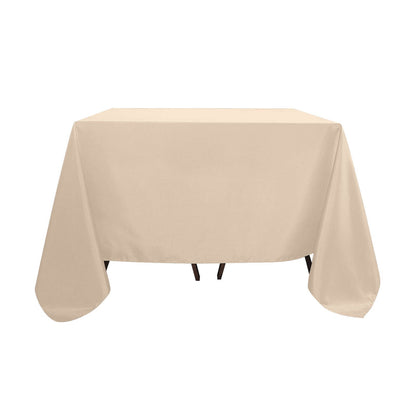 Polyester Square 90"x90" Tablecloth Nude - Wrinkle-Resistant & Durable Table Cover Pro Linens