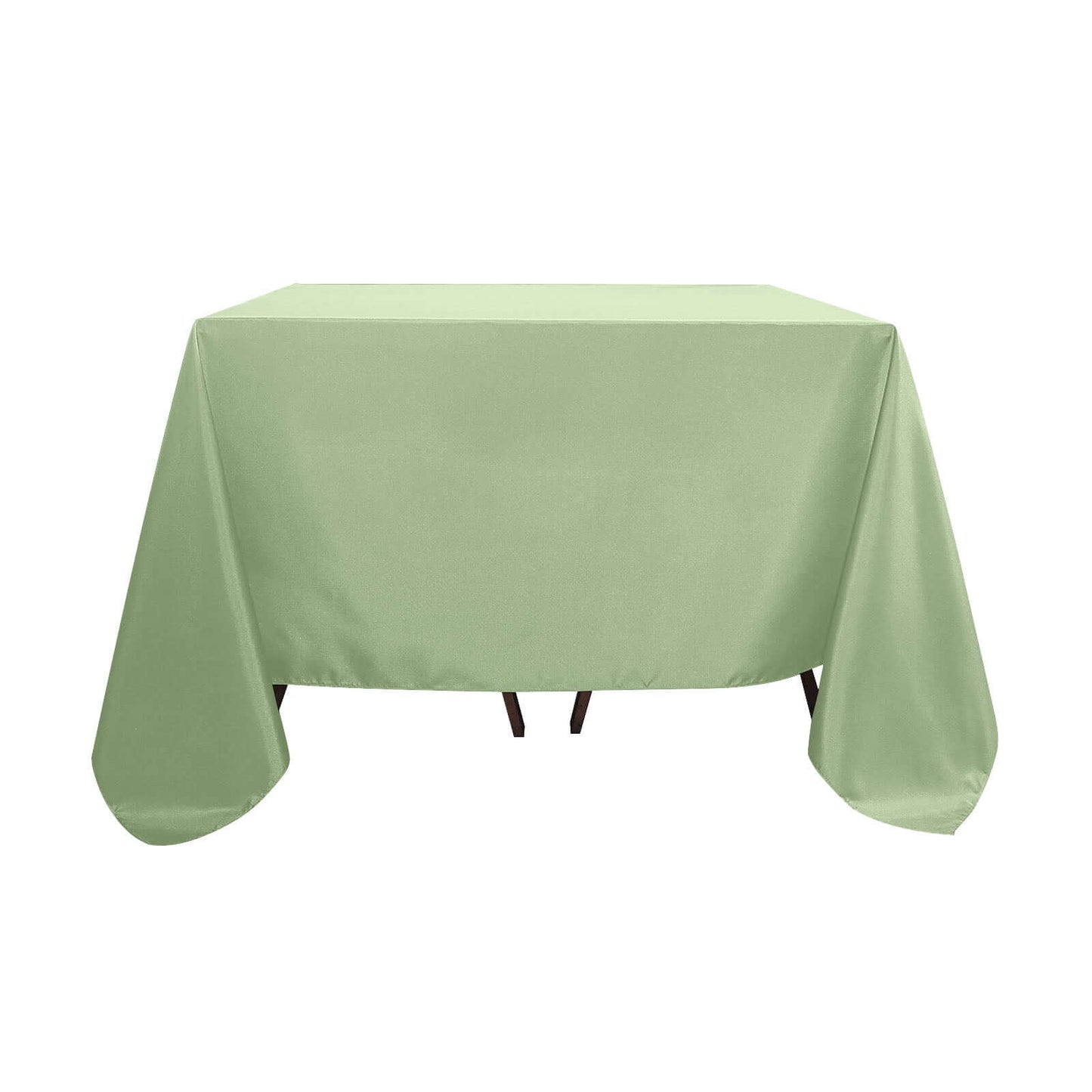 Polyester Square 90"x90" Tablecloth Sage Green - Wrinkle-Resistant & Durable Table Cover Pro Linens