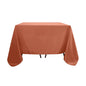 Polyester Square 90"x90" Tablecloth Terracotta (Rust) - Wrinkle-Resistant & Durable Table Cover Pro Linens