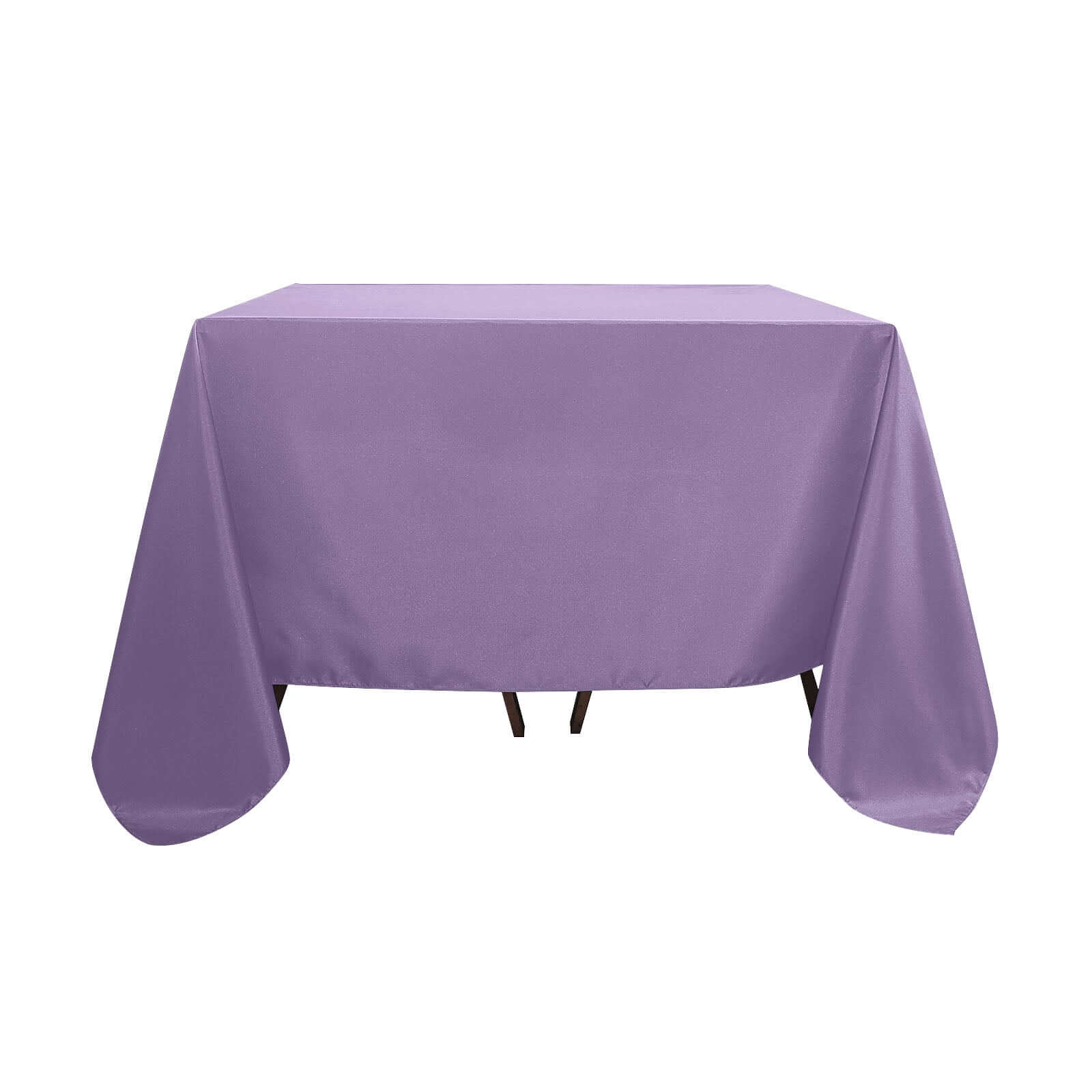 Polyester Square 90"x90" Tablecloth Violet Amethyst - Wrinkle-Resistant & Durable Table Cover Pro Linens