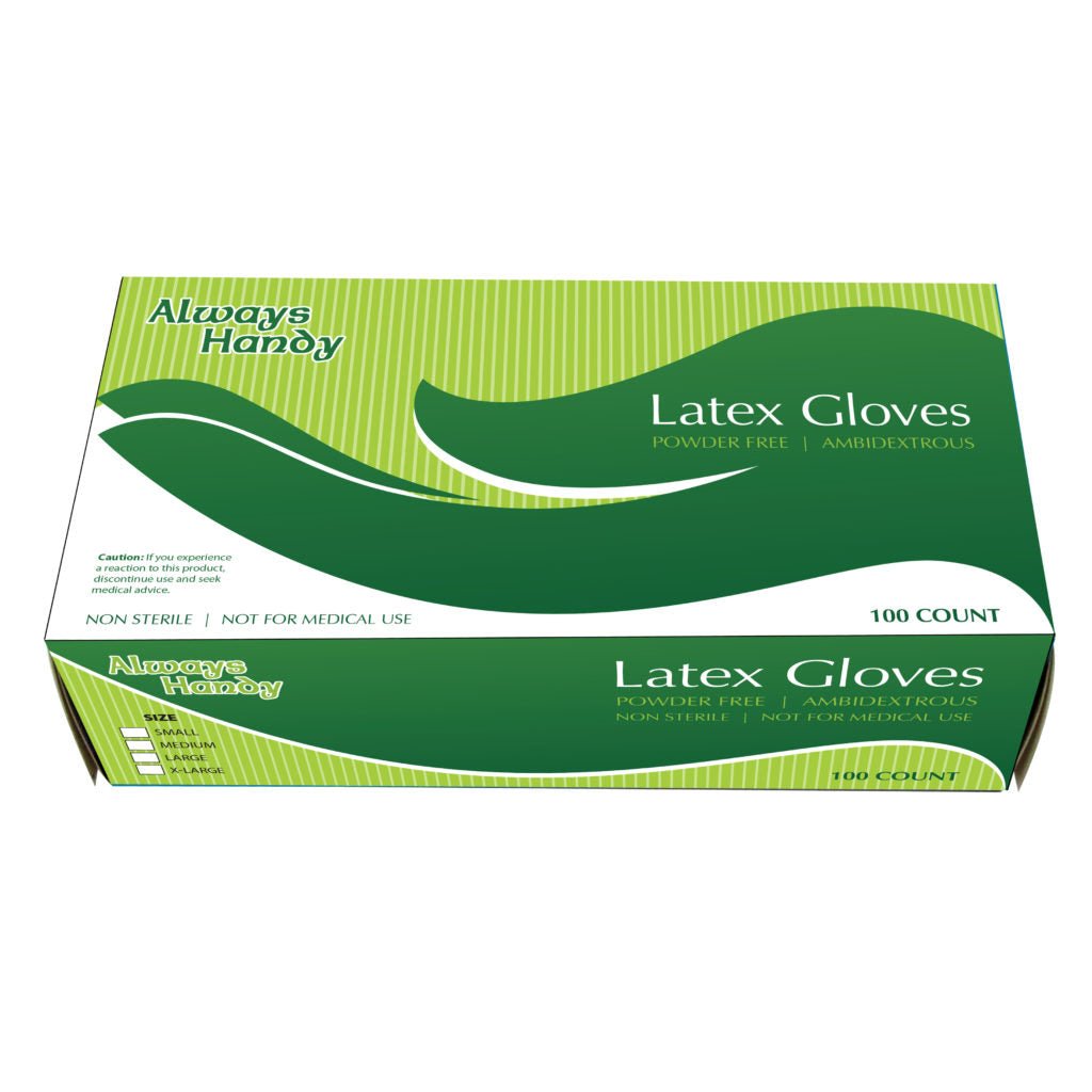 Powder Free Latex Gloves 100 Count - Pro Linens