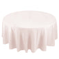 Premium Polyester 108" Round Tablecloth Blush - Wrinkle-Resistant 220GSM Table Cover Pro Linens