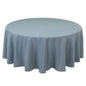 Premium Polyester 108" Round Tablecloth Dusty Blue - Wrinkle-Resistant 220GSM Table Cover Pro Linens