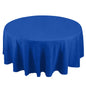 Premium Polyester 108" Round Tablecloth Royal Blue - Wrinkle-Resistant 220GSM Table Cover Pro Linens