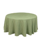 Premium Polyester 120" Round Tablecloth Sage Green - Seamless 220GSM Wrinkle-Resistant Table Cover Pro Linens