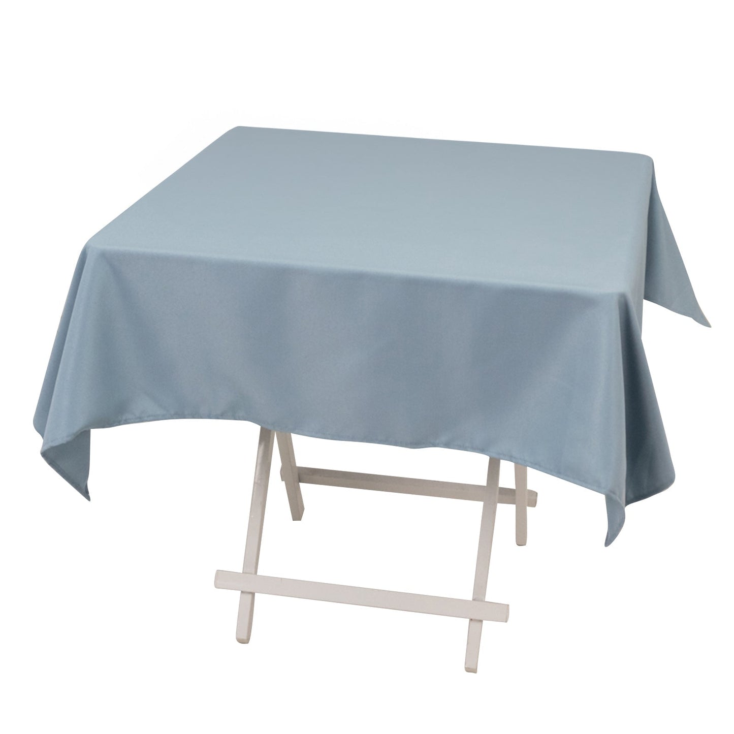 Premium Polyester 54"x54" Square Tablecloth Dusty Blue - Stain and Wrinkle-Resistant 220GSM Table Cover Pro Linens