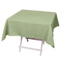 Premium Polyester 54"x54" Square Tablecloth Dusty Sage Green - 220GSM Stain and Wrinkle-Resistant Table Cover Pro Linens