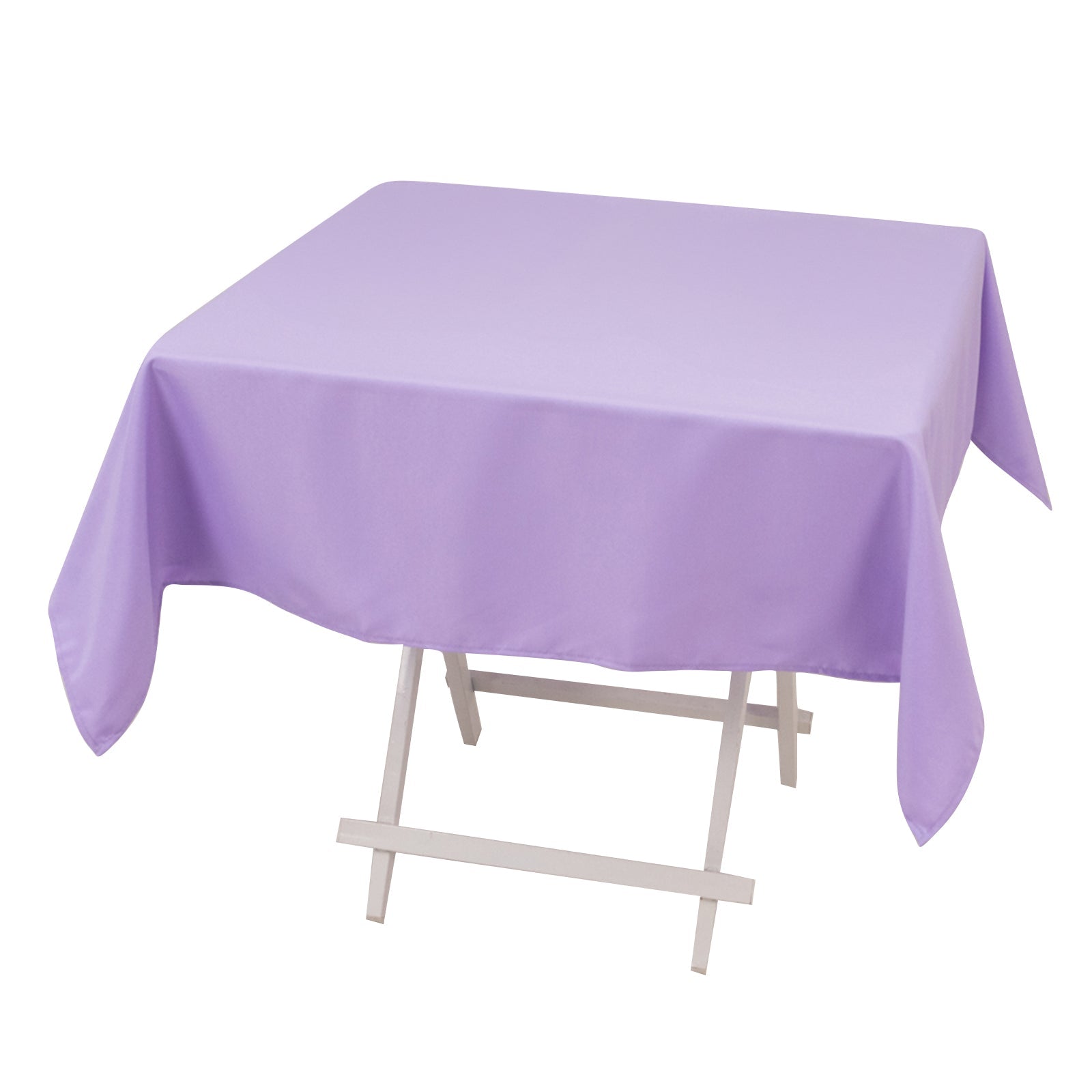 Premium Polyester 54"x54" Square Tablecloth Lavender Lilac - Stain and Wrinkle-Resistant 220GSM Table Cover Pro Linens