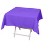 Premium Polyester 54"x54" Square Tablecloth Purple - 220GSM Stain and Wrinkle-Resistant Table Cover Pro Linens