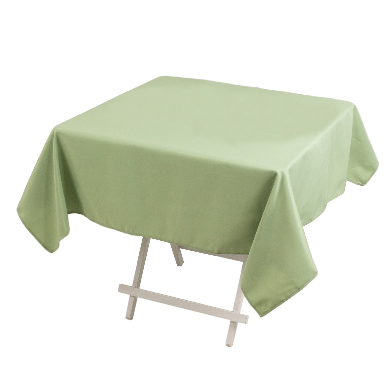 Premium Polyester 54"x54" Square Tablecloth Sage Green - Stain and Wrinkle-Resistant 220GSM Table Cover Pro Linens