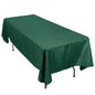 Premium Polyester 60"x102" Rectangle Tablecloth Hunter Emerald Green - Durable 220GSM Wrinkle-Resistant Table Cover Pro Linens