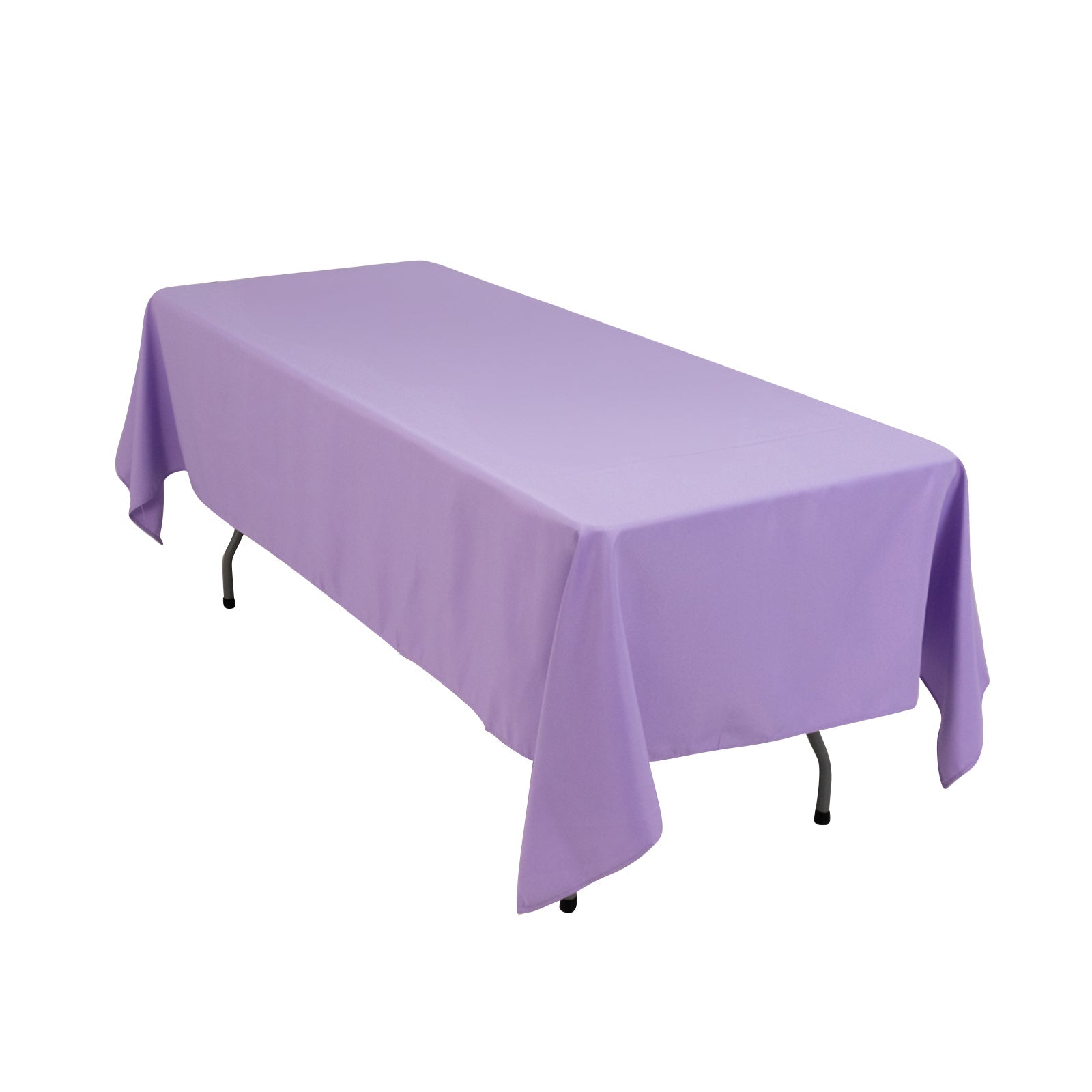 Premium Polyester 60"x102" Rectangle Tablecloth Lavender Lilac - Durable 220GSM Wrinkle-Resistant Table Cover Pro Linens