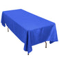 Premium Polyester 60"x102" Rectangle Tablecloth Royal Blue - Durable 220GSM Wrinkle-Resistant Table Cover Pro Linens