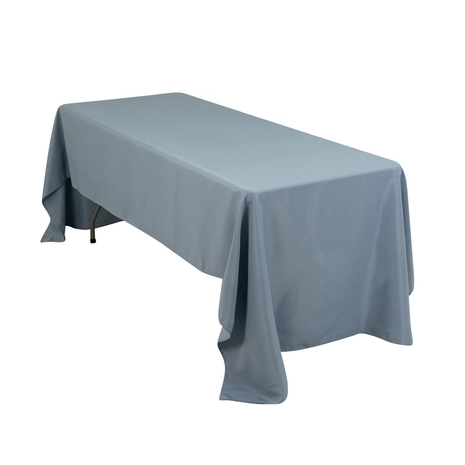 Premium Polyester 60"x126" Rectangle Tablecloth Dusty Blue - Stain-Resistant 220GSM Finish Table Cover Pro Linens