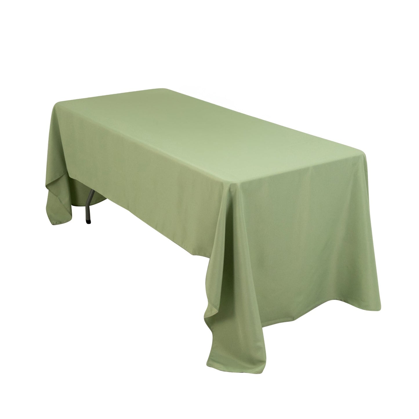 Premium Polyester 60"x126" Rectangle Tablecloth Sage Green - Stain-Resistant 220GSM Finish Table Cover Pro Linens