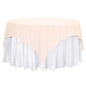 Premium Polyester 70"x70" Table Overlay Square Tablecloth Blush 220GSM Wrinkle-Resistant Table Cover Pro Linens