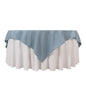 Premium Polyester 70"x70" Table Overlay Square Tablecloth Dusty Blue 220GSM Wrinkle-Resistant Table Cover Pro Linens