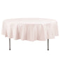 Premium Polyester 90" Round Tablecloth Blush - Stain and Wrinkle-Resistant Design with 220GSM Thickness Table Cover Pro Linens